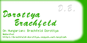 dorottya brachfeld business card